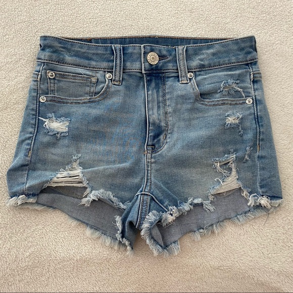 American Eagle Outfitters Shorts Ae Highwaisted Jean Shorts Poshmark